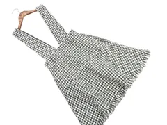 JILLSTUART ジルスチュアート ウール混 千鳥柄 2WAY ジャンパー スカート sizeS/白ｘグレー ◇■ レディース