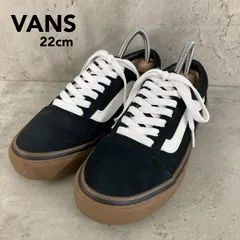 美品 VANS ヴァンズ バンズ オールドスクール OLD SKOOL ローカット スニーカー ガムソール V36CL+ DX 紐靴 スエード キャンバス ストリート スケーター カジュアル ブラック 22cm US4 EUR34 ★ ■■