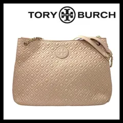 Y【TORY BURCH】トートバッグ レザー キルティング チェーンショルダー ピンク系 トリーバーチ (64704MK12)