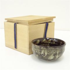 小豆島焼 岡本雅仙造 茶碗（共箱） 茶道 抹茶 おしゃれ 抹茶茶碗 抹茶