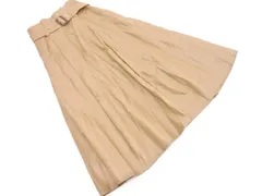 AZUL BY MOUSSY アズールバイマウジー フェイクレザー ロング スカート sizeM/茶 ◇■ レディース