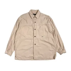 PAZZO CLASSIC パッゾクラシック コットンレーヨン 長袖 ワークシャツ ジャケット /アイボリー系 メンズのサムネイル