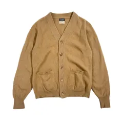 70s 80s イングランド製 BROOKS BROTHERS ブルックスブラザーズ ウール ニット カーディガン 38"97cm /ベージュ系 メンズ ビンテージのサムネイル