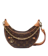 美品 ルイ・ヴィトン ハンドバッグ ショルダーバッグ 半月型 ループ モノグラム M81098 レディース LOUIS VUITTON