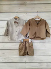 【美品】64　バースデー　キッズスーツ3点セット