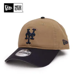 ニューエラ【ＮＥＷ ＥＲＡ】14744834 9FORTY MLB アンストラクチャード Unstructured ニューヨーク・メッツ カーキネイビー キャップ 帽子 ユニセックス