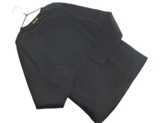 Drawer ドゥロワー クルーネック ニット セーター size2/黒 ◇■ レディース