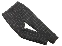JOURNAL STANDARD ジャーナルスタンダード ウール混 チェック テーパード パンツ size40/黒 ◇■ レディース