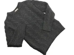 nano universe ナノユニバース ウール混 ケーブル編み ニット セーター sizeS/グレー ◇■ メンズ