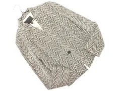 iCB アイシービー 総柄 ジャケット size7/アイボリーxグレー ■◇ レディース