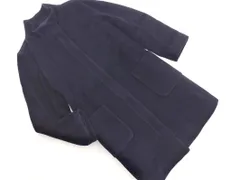 Demi-Luxe BEAMS デミルクスビームス ウール混 スタンドカラー コート size38/紺 ◇■ レディース