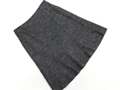 TRANS WORK トランスワーク 大きいサイズ ウール混 Aライン 台形 スカート size44/白ｘ黒 ◇■ レディース