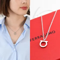 FERRAGAMO フェラガモ アクセサリー ネックレス ペンダント ガンチーニネックレス(L) 760133 レディース シルバー ガンチーニ アクセ オケージョンのサムネイル
