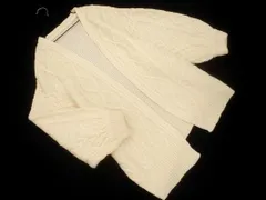 CLASSICAL ELF クラシカルエルフ ケーブル編み ドルマン ショール カーディガン sizeM L/オフホワイト ◇■ レディース