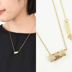 FERRAGAMO フェラガモ アクセサリー VARA ヴァラ・リボン ネックレス 760547 998985 レディース ゴールド リボン エレガント ワンポイント オケージョンのサムネイル