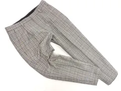 BEAUTY & YOUTH ビューティ&ユース ユナイテッドアローズ ウール混 グレンチェック タック テーパード パンツ sizeL/黒ｘグレー ◇■ レディース