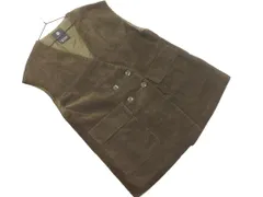 w closet ダブルクローゼット コーデュロイ ベスト sizeF/カーキ ◇■ レディース