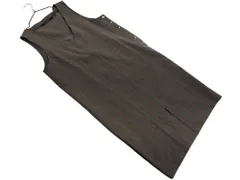 YECCA VECCA イェッカヴェッカ 千鳥柄 ジャンパースカート ワンピース sizeF/茶ｘグレー ◇■ レディース