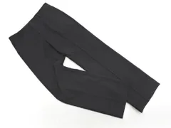 COMME CA ISM コムサイズム ウール混 ストライプ スラックス パンツ sizeL/黒 ◇■ レディース