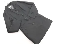 TRANS WORK トランスワーク ベルト 付き コート size40/濃紺 ◇■ レディース