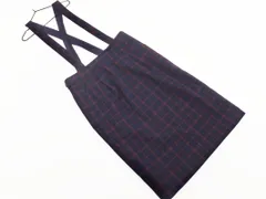 JOURNAL STANDARD L'ESSAGE ジャーナルスタンダードレサージュ ウール混 チェック スカート size36/紺 ◇■ レディース