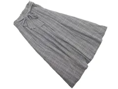 ef-de エフデ チェック ウエストリボン付き ロング スカート size9/グレー ◇■ レディース