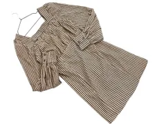 GRL グレイル 千鳥柄 スクエアネック ワンピース sizeS/黒ｘベージュ ◇■ レディース