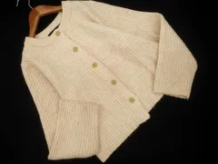 w closet ダブルクローゼット リブ カーディガン sizeサイズF/ベージュ ◇■ レディース