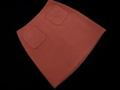 NATURAL BEAUTY BASIC ナチュラルビューティーベーシック ウール混 Aライン 台形 スカート sizeM/ピンク ◇■ レディース