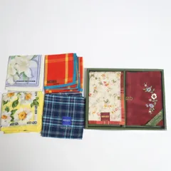 KENZO ハンカチ まとめ売り 5点セット ブックカバー付 KENZO HOMME ミチコロンドン ジュンココシノ 中古