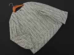 新品 B:MING BEAMS ビームス ツイード ブラウス シャツ sizeS/白ｘ黒 ◇■ レディース