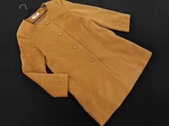 NATURAL BEAUTY BASIC ナチュラルビューティーベーシック ウール100% ノーカラー コート sizeL/ベージュ ◇■ レディース