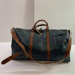 04w6172▽【中古】POLO RALPH LAUREN ポロ・ラルフローレン 千鳥格子柄 ボストンバッグ 2WAYバッグ【八王子店】