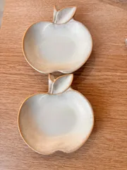 ゆきゆき様専用ページ　トウジキトンヤりんご小皿ベージュ✖️2点