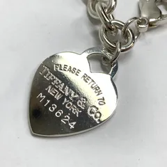 f001 C 23.【新品磨き済】 TIFFANY＆Co. ティファニー ブレスレット リターントゥティファニー ハートタグ シルバー 925  重量37ｇ
