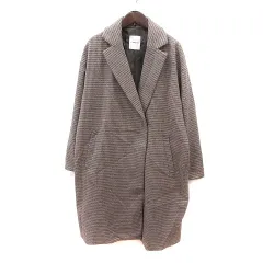 レプシィム ローリーズファーム LEPSIM LOWRYS FARM チェスターコート 千鳥格子 総裏地 F 茶 ブラウン ベージュ /MS