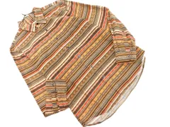 HARE ハレ 総柄 シャツ sizeS/茶 ◇■ メンズ