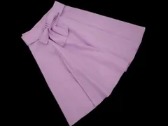 MISCH MASCH ミッシュマッシュ ウエストリボン付き フレア スカート sizeS/ラベンダー ■■ レディース