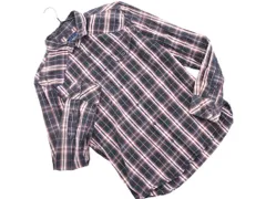 NICOLE CLUB ニコルクラブ FOR MEN チェック ワイヤーカラー シャツ size46/紺ｘ赤ｘ白 ◇■ メンズ