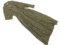 LOWRYS FARM ローリーズファーム 小花柄 ロング シャツ ワンピース sizeL/黒 ◇■ レディース