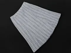 J.PRESS ジェイプレス チェック スカート size7/白ｘ青 ◇■ レディース