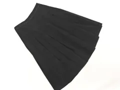 LAURA ASHLEY ローラ アシュレイ コーデュロイ ロング プリーツ スカート size11/黒 ◇■ レディース