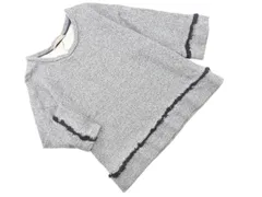 a day in the life アデイインザライフ ユナイテッドアローズ フリンジ カットソー 紺 ◇■ レディース