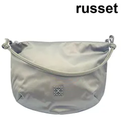 ラシット russet ショルダーバッグ 2WAY クラウズナイロン モノグラムプレート カーキ ナイロンサテン生地 レディース 6V245