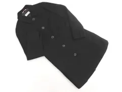 LES MUES レミュー ウール100% ステンカラー コート sizeS/黒 ◇■ レディース