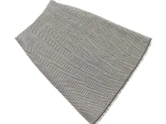 UNTITLED アンタイトル ウール100% ロング スカート size2/白ｘ黒 ◇■ レディース