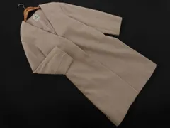 nano universe ナノユニバース ノーカラー ロング コート sizeF/ピンク ◇■ レディース