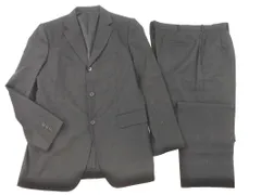 TAKEO KIKUCHI タケオキクチ チェック セットアップ ジャケット パンツ スーツ size5/グレー ■■ メンズ