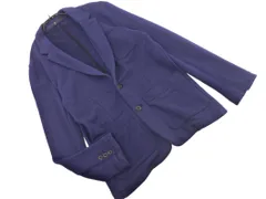 NO ID ノーアイディー スウェット テーラード ジャケット size2/濃紺 ◇■ メンズ