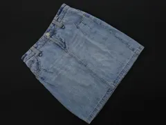 LOWRYS FARM ローリーズファーム タイト デニムスカート sizeS/青 ■■ レディース